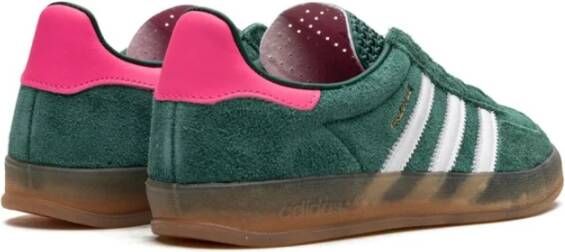 Adidas Groene indoorschoenen met roze accenten Groen Heren