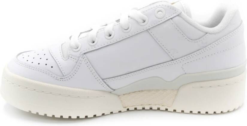 Adidas Witte Leren Sneakers Wit Dames