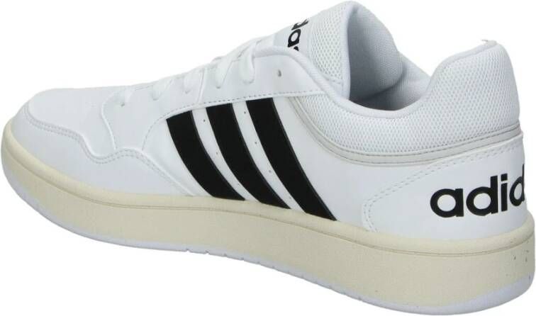 Adidas Lage Clic Leren Sneakers Wit Heren