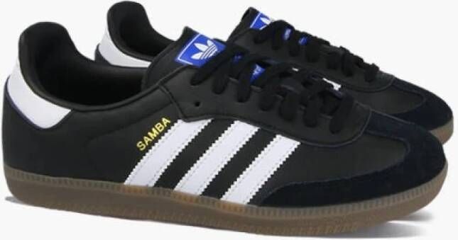 Adidas samba black outlet blue