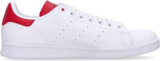 Adidas Stan Smith Lage Sneaker Wit Rood White Heren