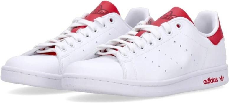 Adidas Stan Smith Lage Sneaker Wit Rood White Heren