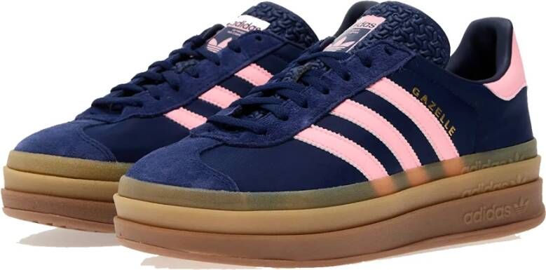 Adidas Stoere Gazelle Donkerblauw Roze Spark Blue Dames