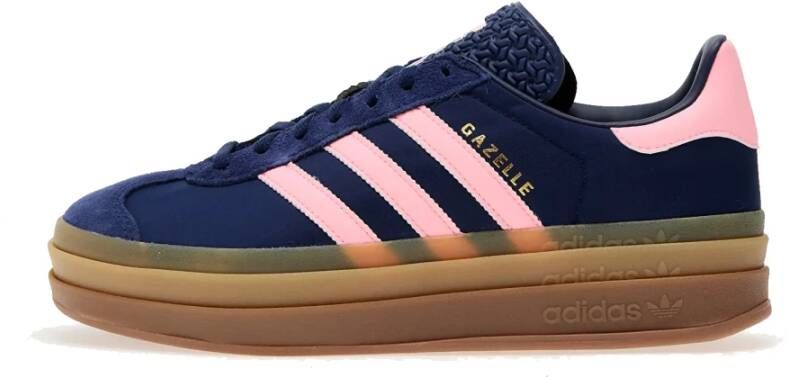 Adidas Stoere Gazelle Donkerblauw Roze Spark Blue Dames