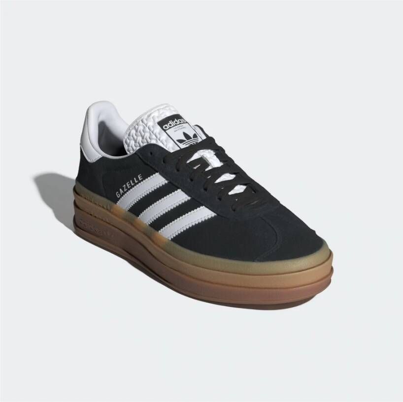 Adidas Stoere Gazelle Sneakers Zwart Wit Black Heren