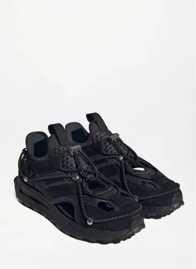 Adidas Suede Panel Cut-Out Sneakers Black Heren