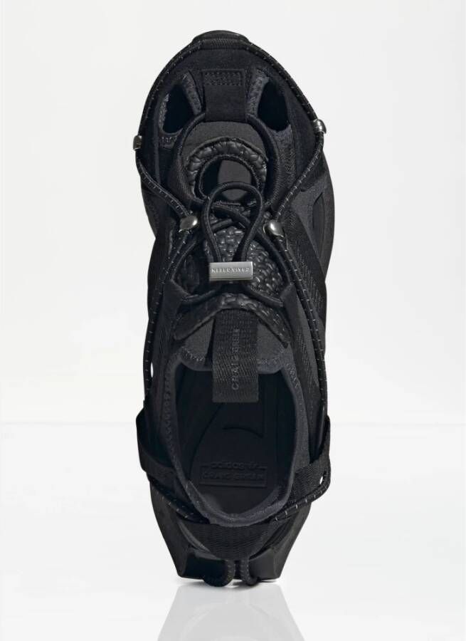 Adidas Suede Panel Cut-Out Sneakers Black Heren