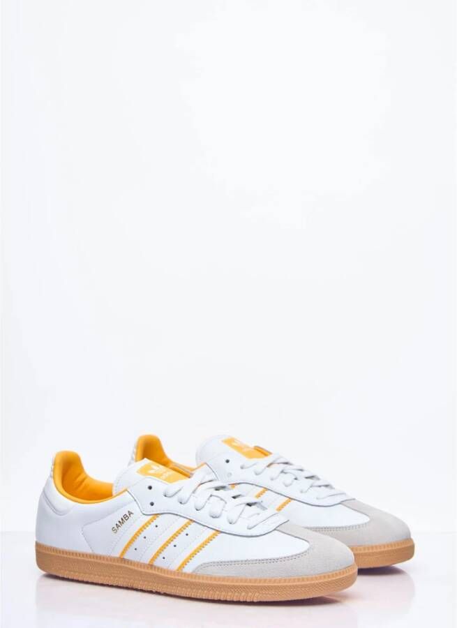 Adidas Suede Panel Sneakers White Heren