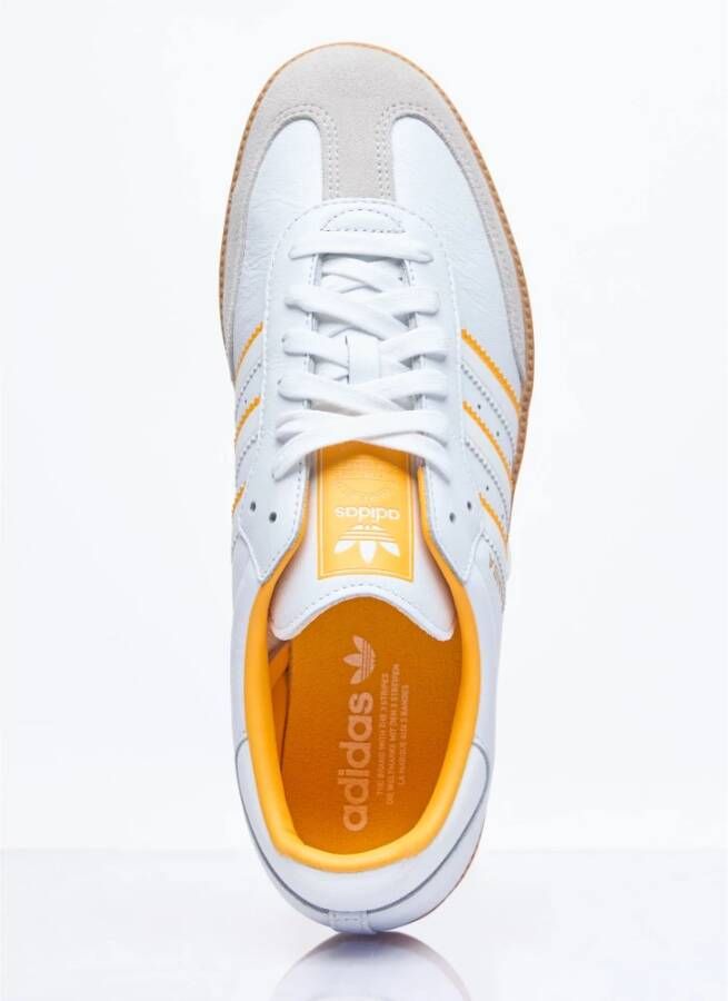 Adidas Suede Panel Sneakers White Heren