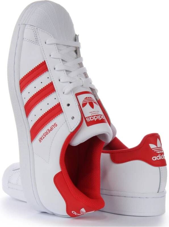 Adidas Superstar XLG Wit Rood Sneakers White Heren