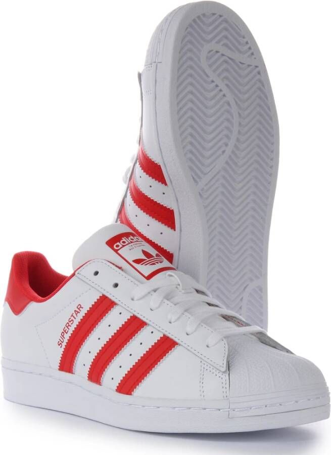 Adidas Superstar XLG Wit Rood Sneakers White Heren