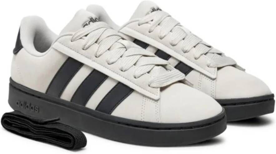 Adidas Synthetisch Leren Veterschoenen Beige Heren