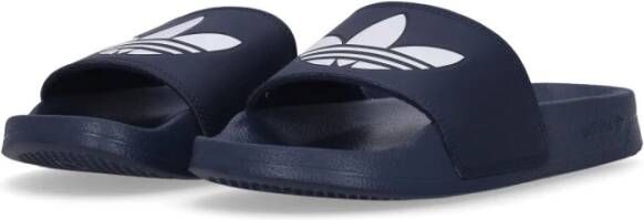 Adidas Ultra-zachte synthetische sliders met logo Blue Unisex