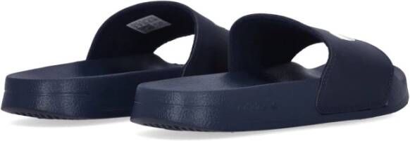 Adidas Ultra-zachte synthetische sliders met logo Blue Unisex