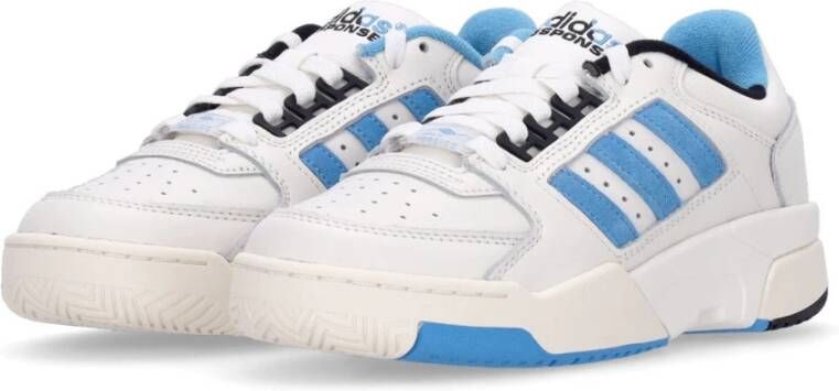 Adidas Wit Blauw Tennis Sneaker Torsion Response White Dames