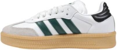 Adidas WitGroen Leren Veterschoenen White Heren