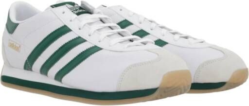 Adidas Witte lage leren sneakers Green Heren