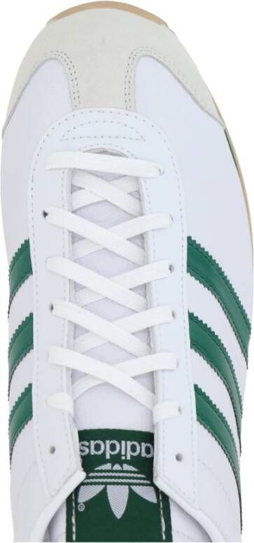 Adidas Witte lage leren sneakers Green Heren