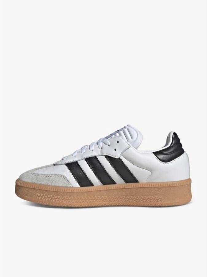 Adidas Witte Leren Sneakers met Ronde Neus White Heren