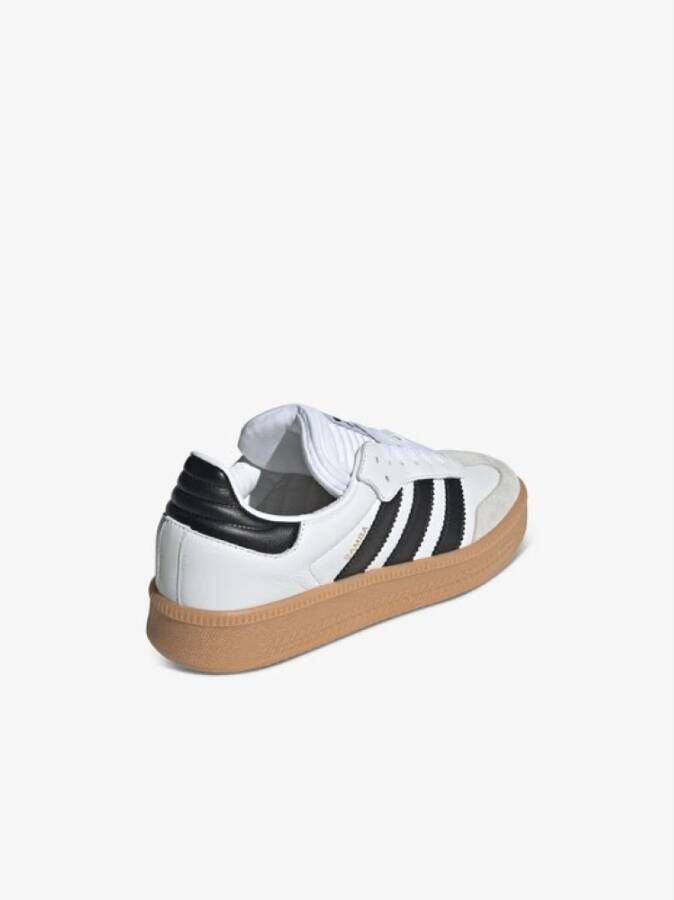 Adidas Witte Leren Sneakers met Ronde Neus White Heren