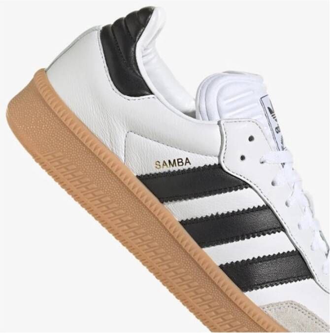 Adidas Witte Leren Sneakers met Ronde Neus White Heren