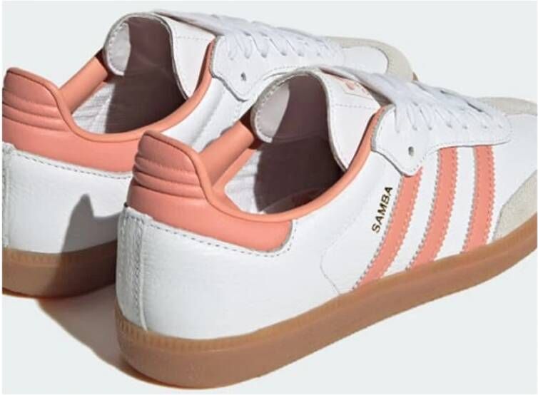 Adidas Witte Samba OG Leren Sneakers White Dames