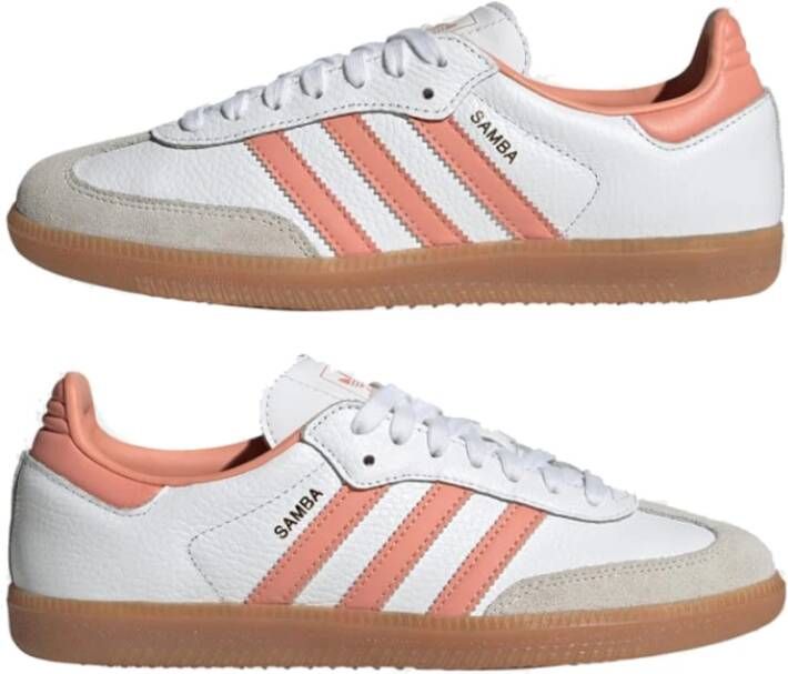 Adidas Witte Samba OG Leren Sneakers White Dames