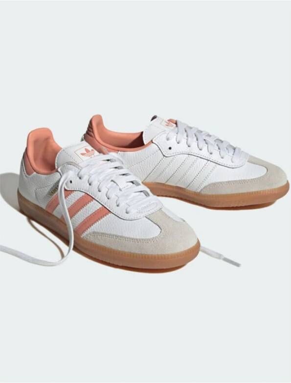 Adidas Witte Samba OG Leren Sneakers White Dames