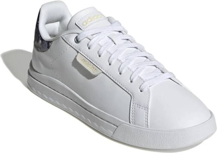 Adidas Zijden Sneaker Witte Court Schoenen White Dames