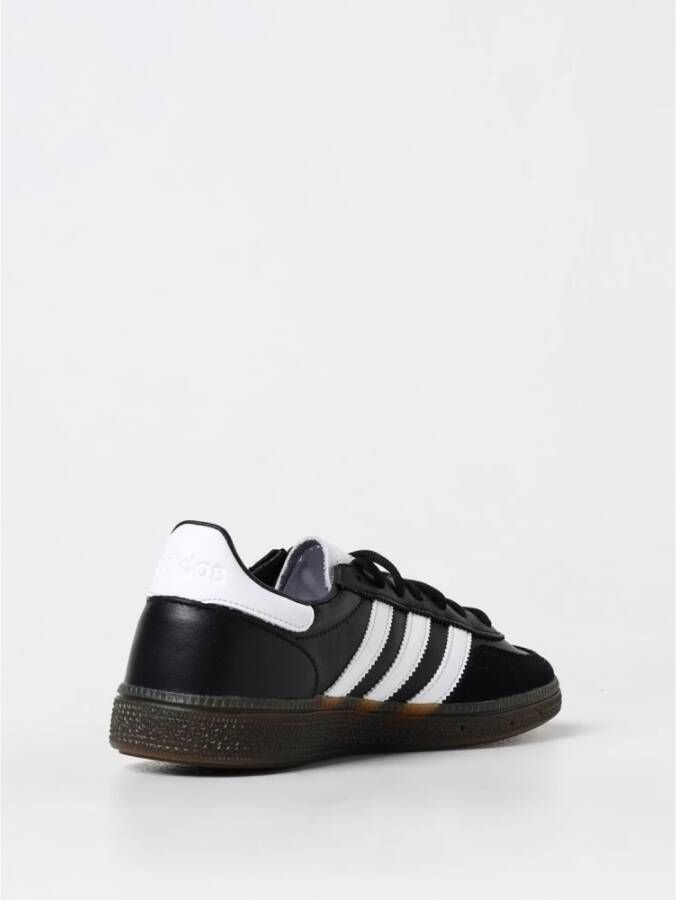 Adidas Zwarte Handball Spezial Leren Sneakers Black Heren