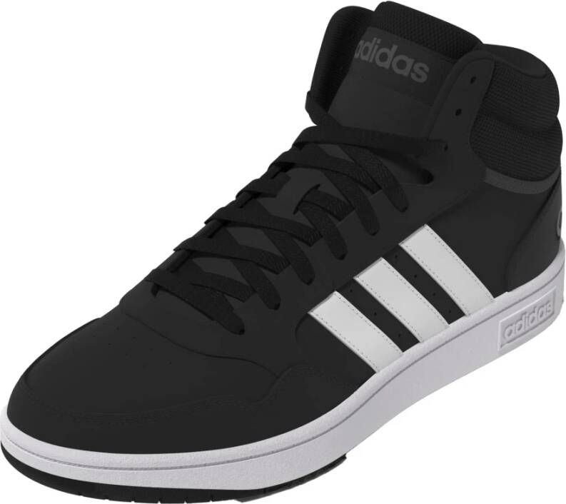 Adidas Zwarte Hoops 3.0 Mid Sneakers Black Heren