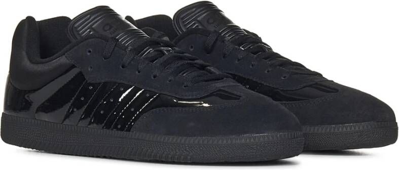 Adidas Zwarte Leren Sneakers voor Mannen Black Heren