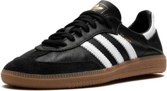 Adidas Zwarte Samba Decon Leren Sneakers Black Heren