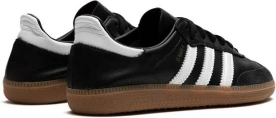 Adidas Zwarte Samba Decon Leren Sneakers Black Heren