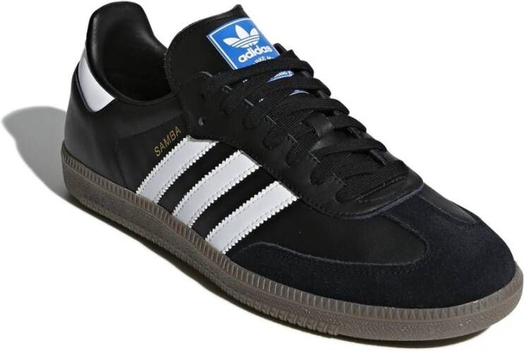 Adidas Zwarte Samba OG Leren Sneakers Black Unisex