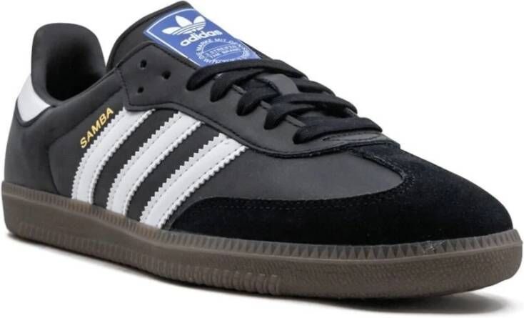 Adidas Zwarte Sneakers Suède Panelen Black Heren