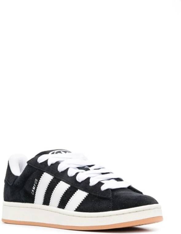 Adidas Zwarte Sneakers met Handtekening Strepen Black Heren