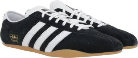 Adidas Zwarte Suède Lage Sneakers Black Heren