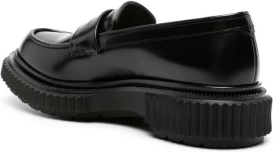 Adieu Paris Zwarte Leren Loafers Black Heren