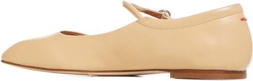 aeyde Beige Nappa Leren Ballet Flats Beige Dames