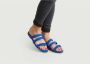 Aeyde Blauwe Suède Strappy Sandalen Blue Dames - Thumbnail 3