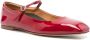 Aeyde Cranberry Patent Square Toe Ballet Flats Red Dames - Thumbnail 4