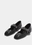 Aeyde Eyelet Nappa Leren Schoenen Black Dames - Thumbnail 2