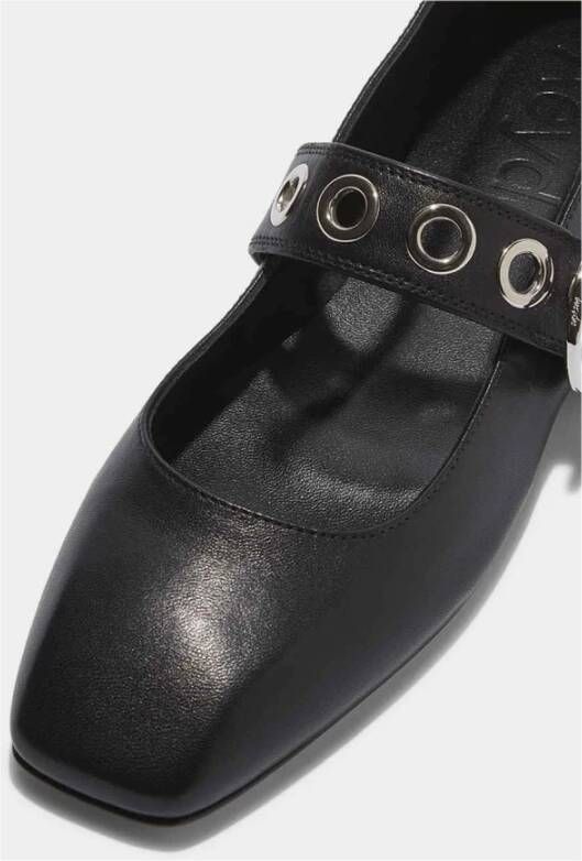 aeyde Eyelet Nappa Leren Schoenen Black Dames