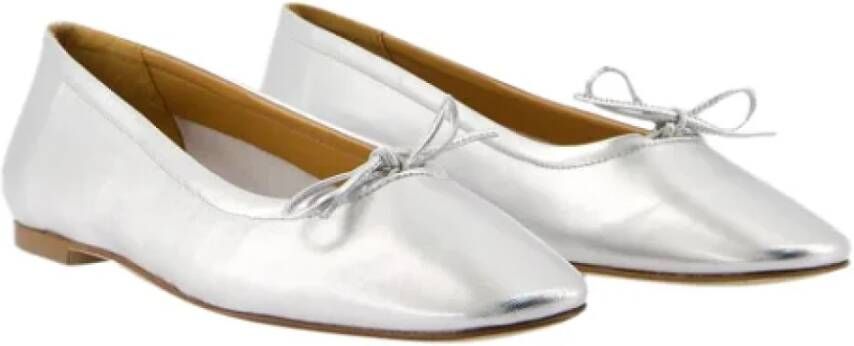 aeyde Leather flats Gray Dames