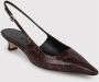 Aeyde Leren Catrina pumps met enkelband Brown Dames - Thumbnail 2