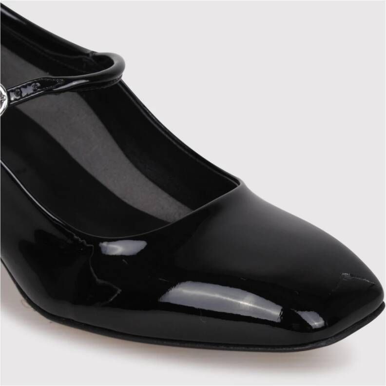 aeyde Leren Mary-Jane Pumps met Gesp Sluiting Black Dames