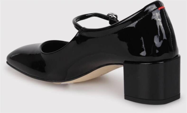 aeyde Leren Mary-Jane Pumps met Gesp Sluiting Black Dames