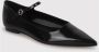 Aeyde Oil-Slick Leren Mary-Jane Ballet Flats Black Dames - Thumbnail 2