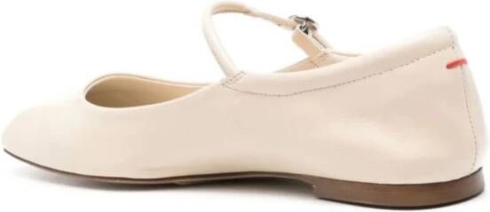 aeyde Roomwitte Dames Platte Schoenen White Dames